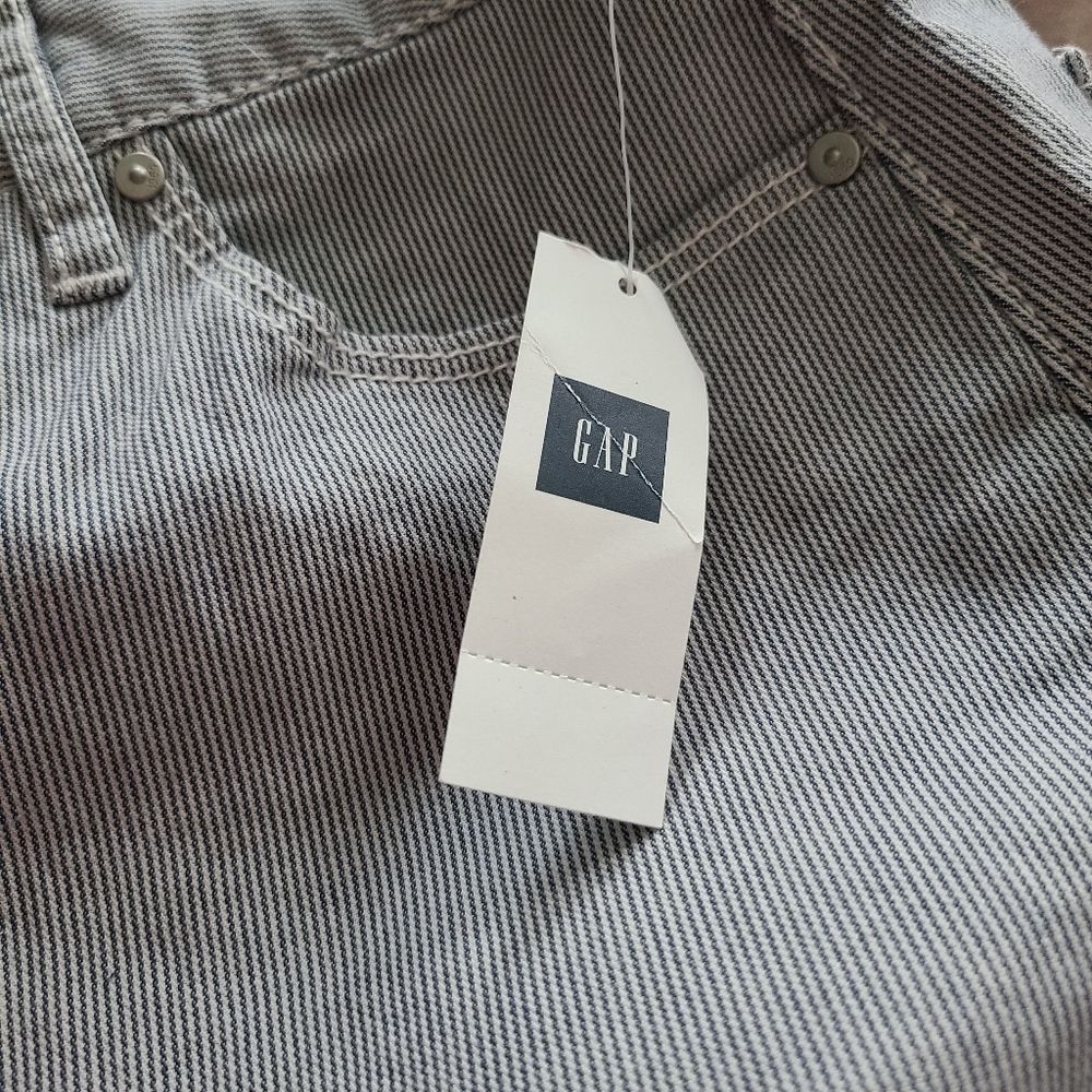 Gap Blue Pinstripe Mini Skirt Size 2 - Picture 9 of 9